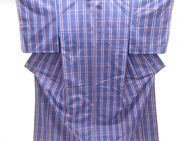 JAPANESE KIMONO / YONEZAWA TSUMUGI / ENSEMBLE / WOVEN GRID